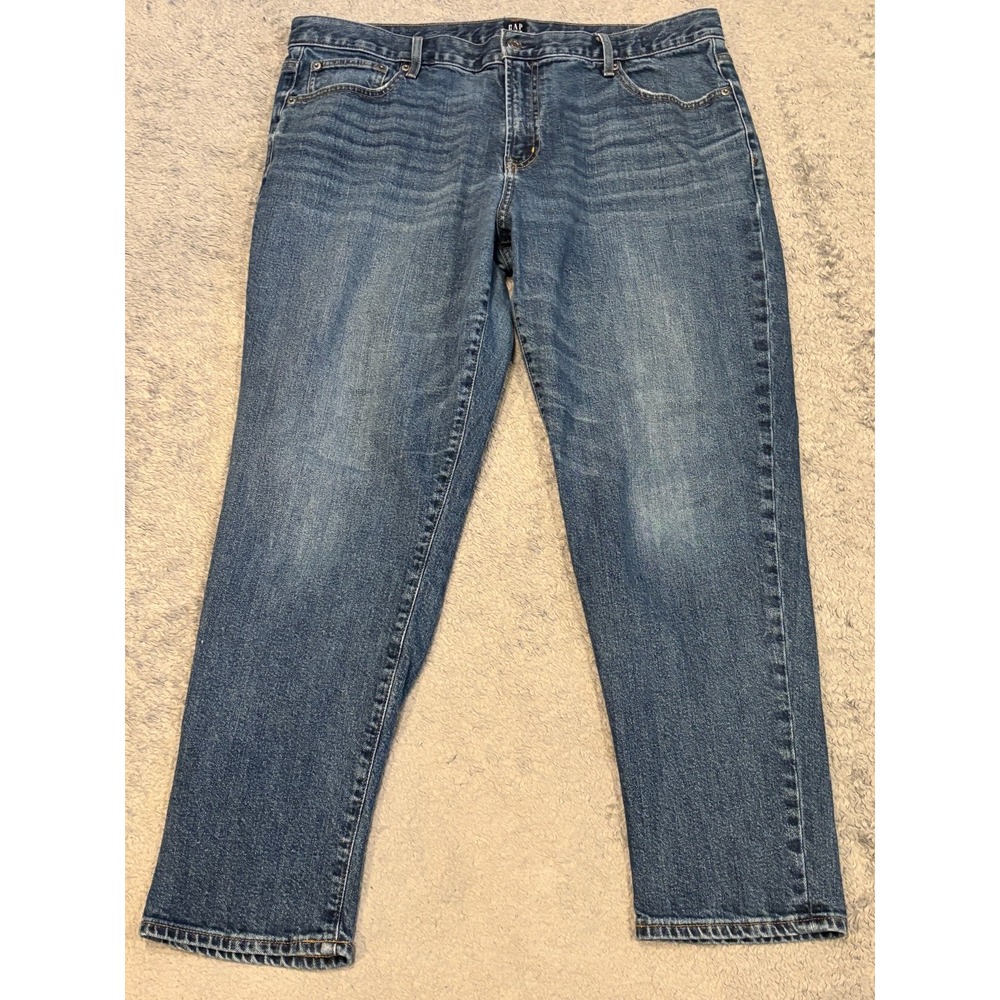 Gap Jeans Womens 33 Best Girlfriend Medium Wash Blue Denim Casual Stretch